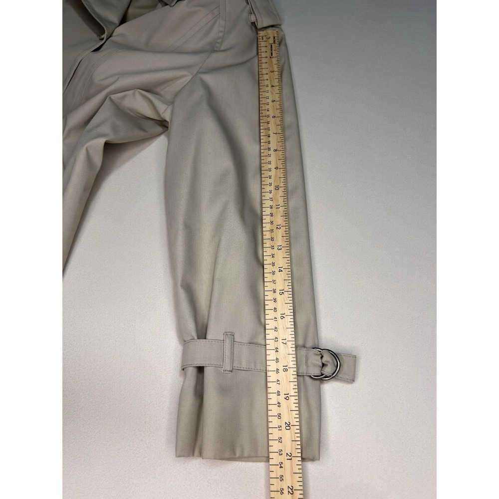Vintage London Fog Women's 12P Beige Belted Trench Coat Zip-Out Liner - Picture 7 of 11
